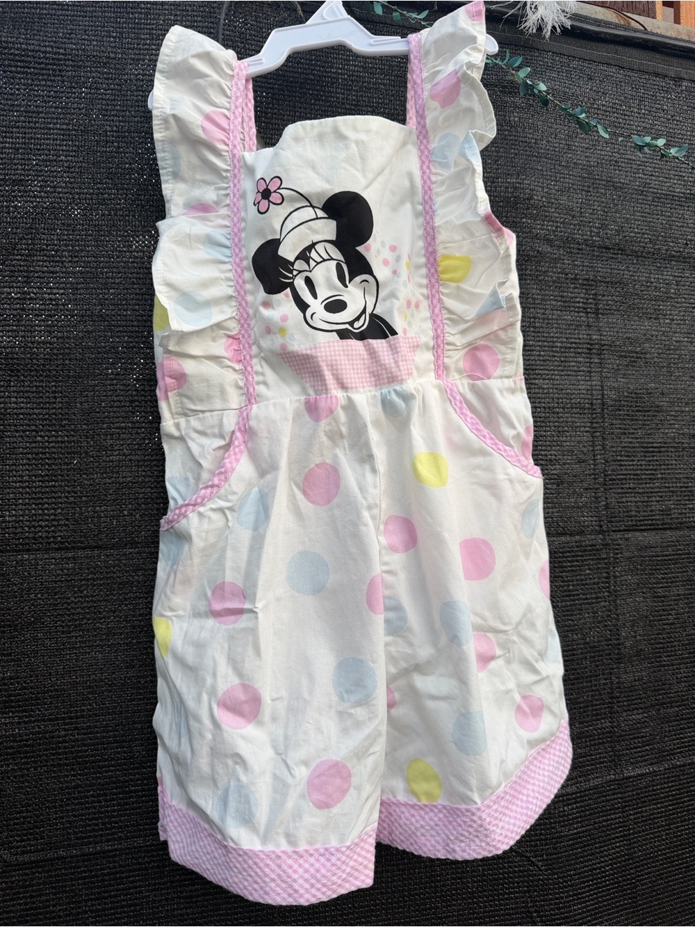 PIPPA & JULIE DISNEY Minnie Mouse Polka Dot Ruffle Jumper - Pastel Dots